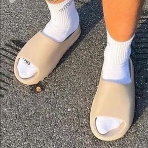 Beige Bone Slides